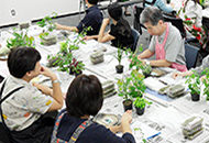 写真:Brillia オーナーズクラブ主催苔玉作り教室
